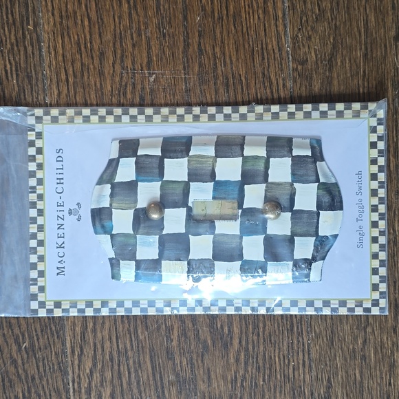 ❤️BUY 2 GET 1 FREE MacKenzie-Childs Courtly Check Enamel Switch Plate - Picture 6 of 14